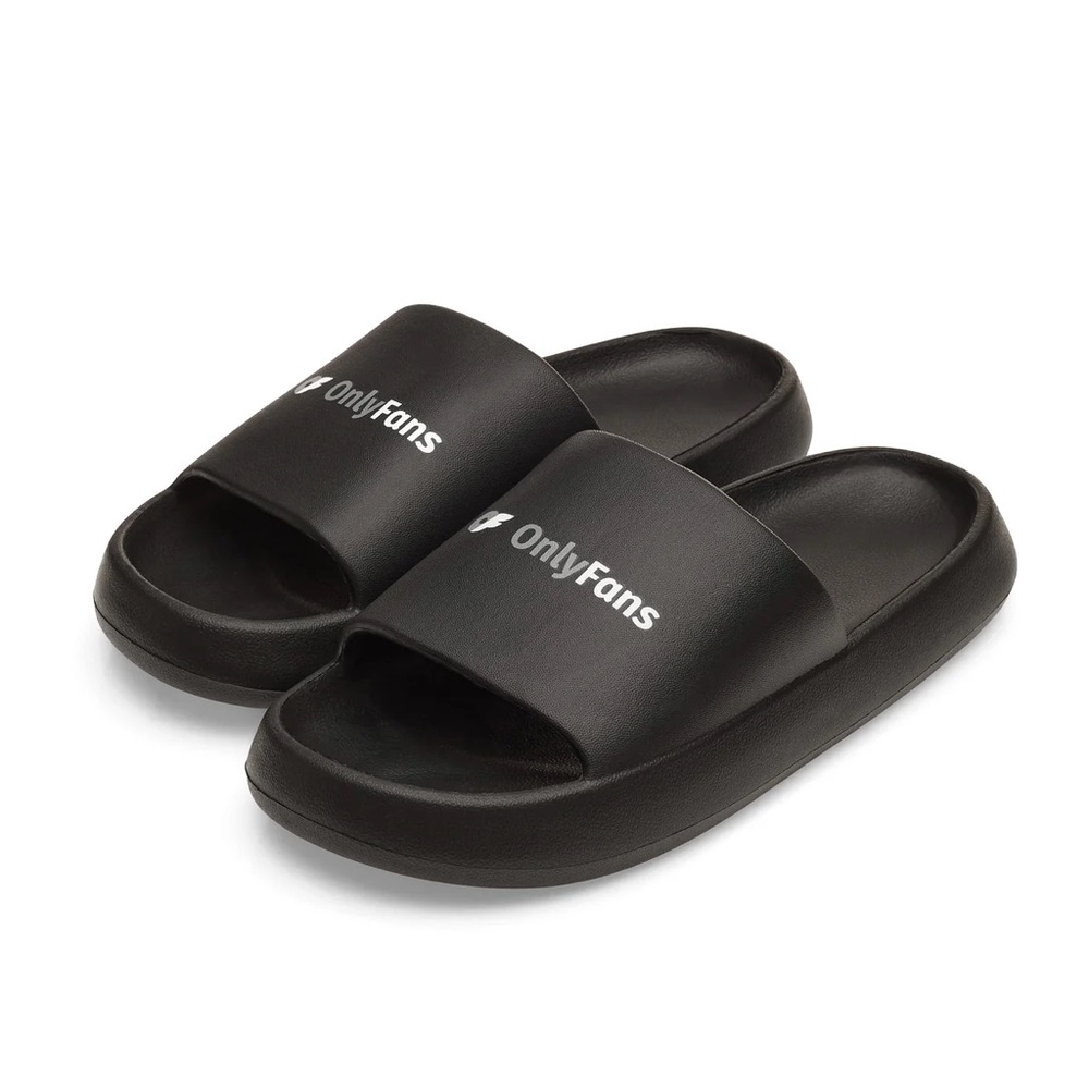 Women's Black Only Fans Slides -Size 9